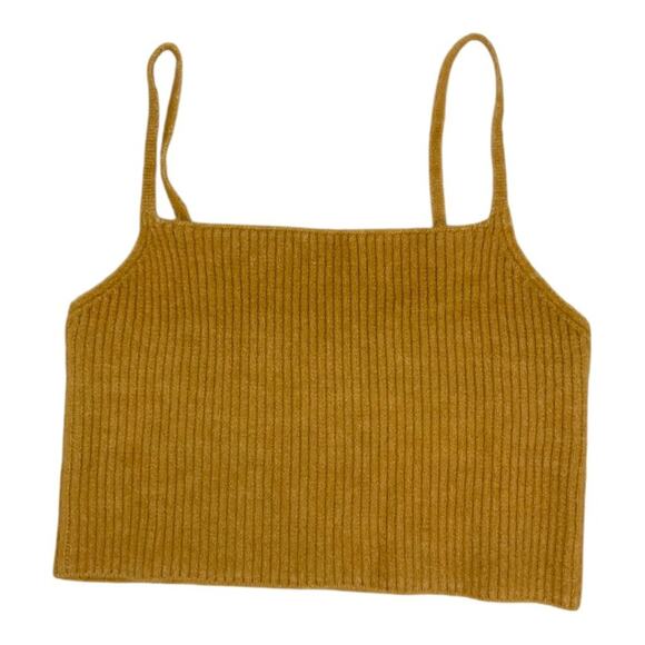 Billabong Crop Knit Cami Tan Size Large NWOT - Picture 3 of 9